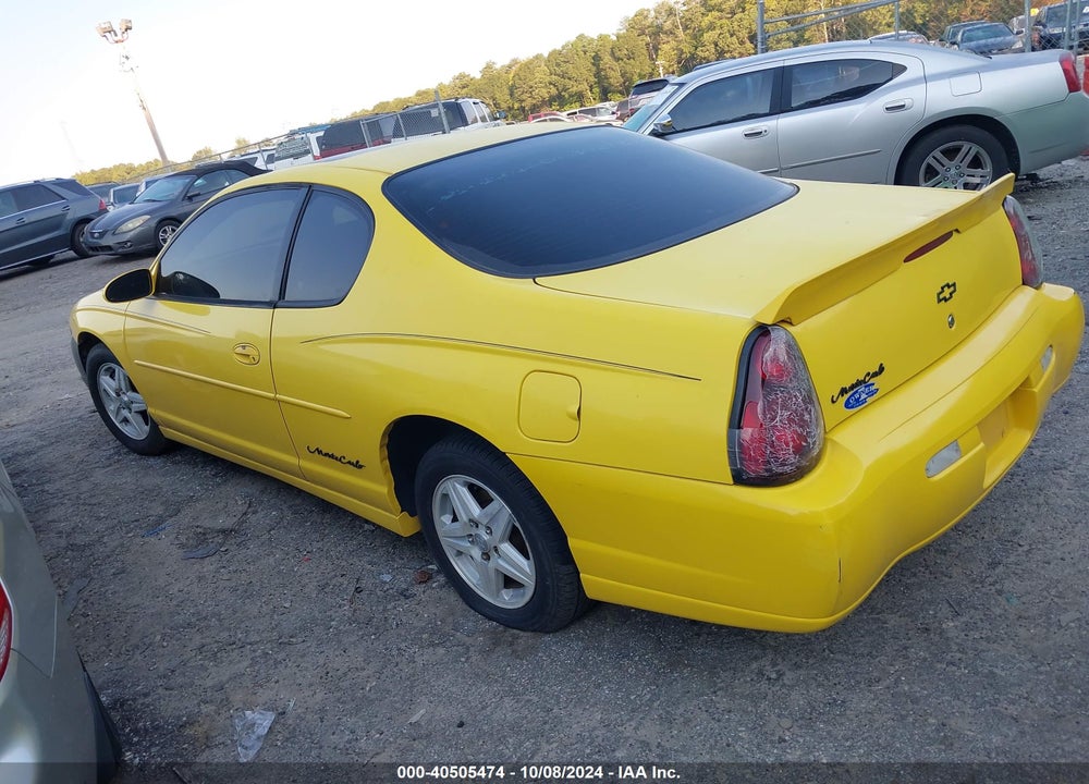 2003 CHEVROLET MONTE CARLO LS VIN: 2G1WW12EX39168528