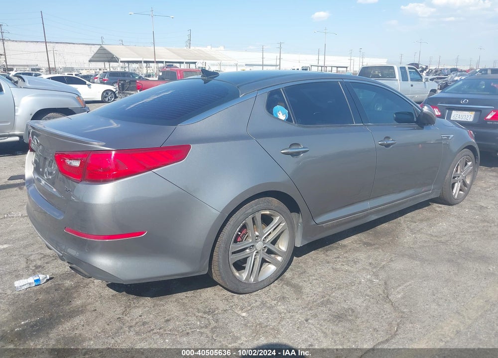 2014 KIA OPTIMA SXL TURBO VIN: 5XXGR4A67EG301305