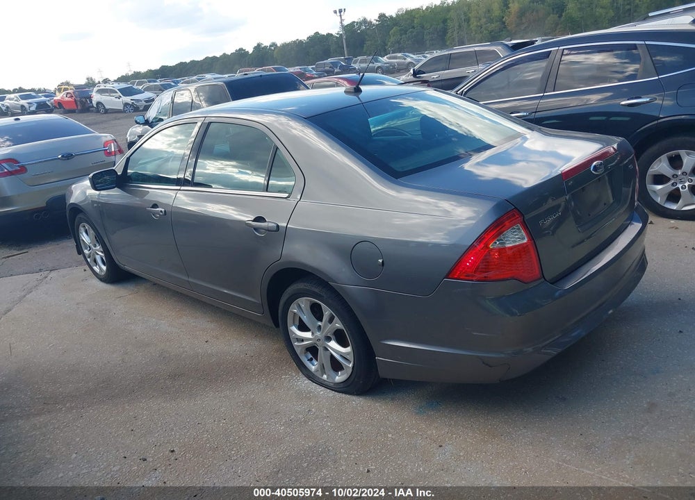 2012 FORD FUSION SE VIN: 3FAHP0HA9CR435654