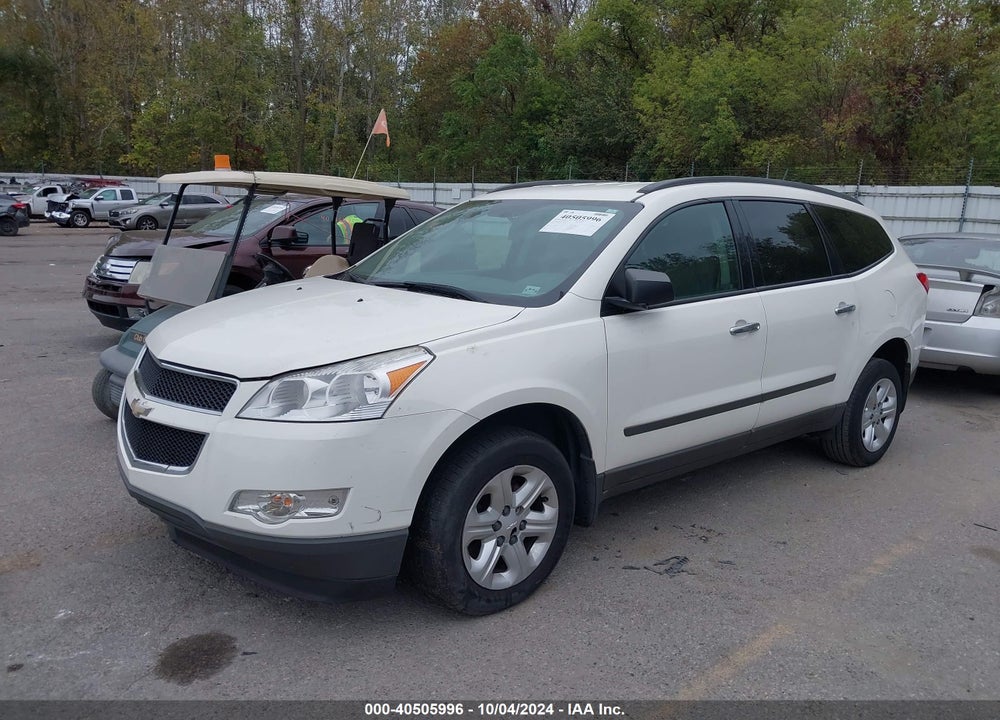 2012 CHEVROLET TRAVERSE LS VIN: 1GNKRFED0CJ378287
