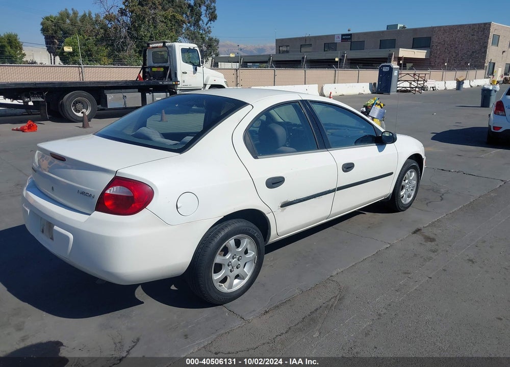 2005 DODGE NEON SE VIN: 1B3ES26CX5D153242