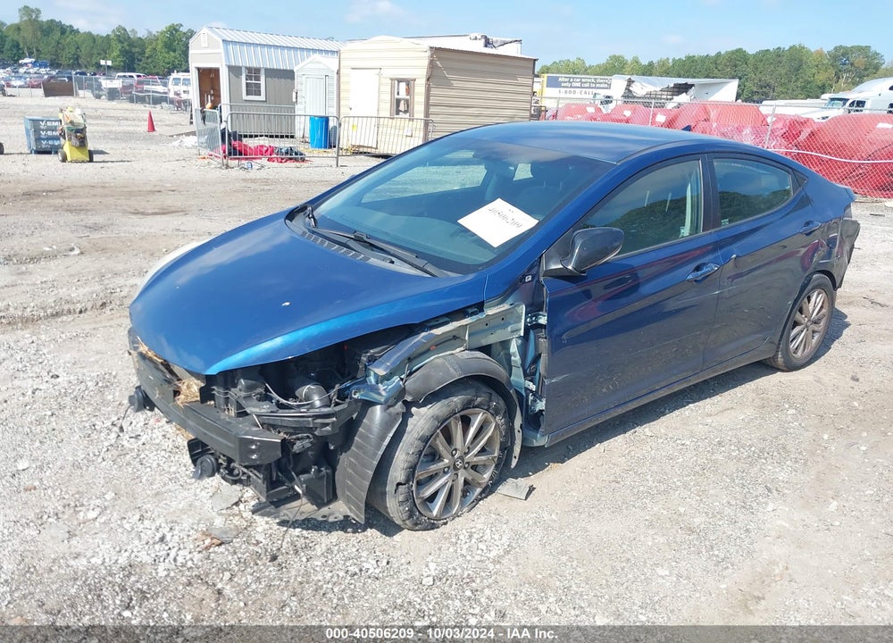 2016 HYUNDAI ELANTRA SE VIN: KMHDH4AE0GU501741