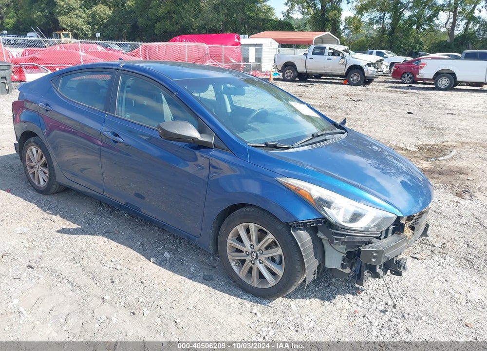 2016 HYUNDAI ELANTRA SE VIN: KMHDH4AE0GU501741