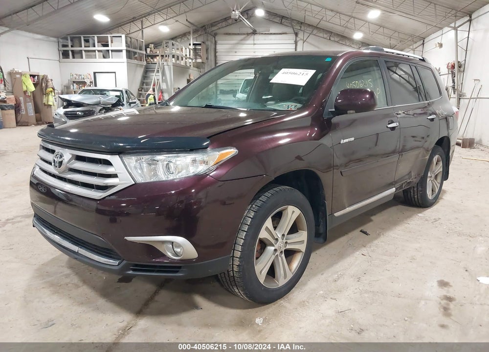 2012 TOYOTA HIGHLANDER LIMITED V6 VIN: 5TDDK3EH8CS152119