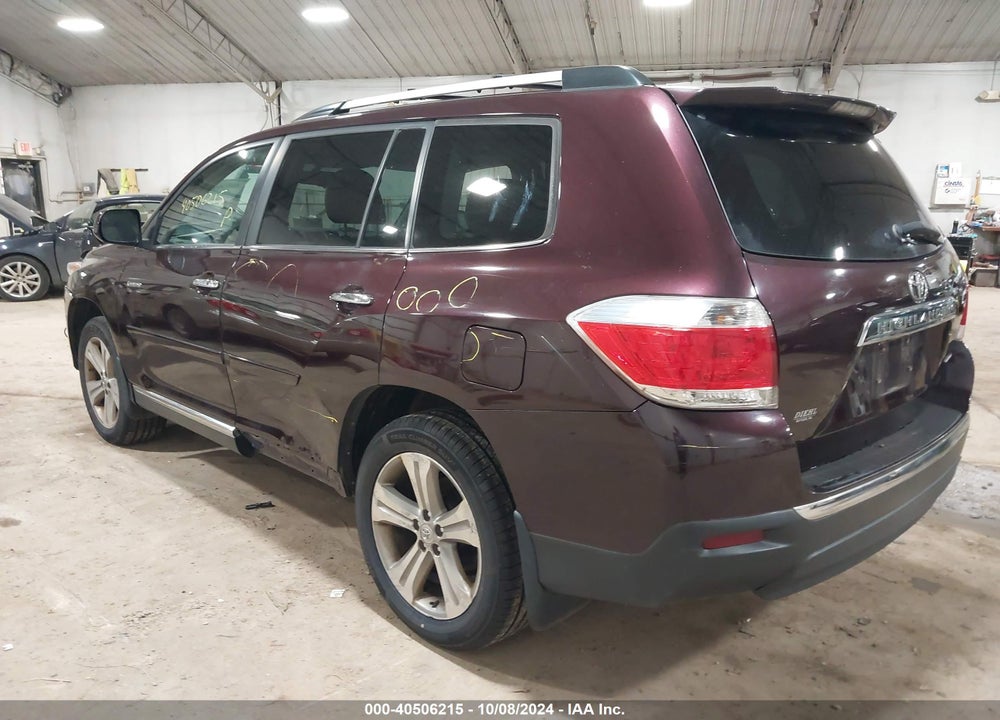 2012 TOYOTA HIGHLANDER LIMITED V6 VIN: 5TDDK3EH8CS152119