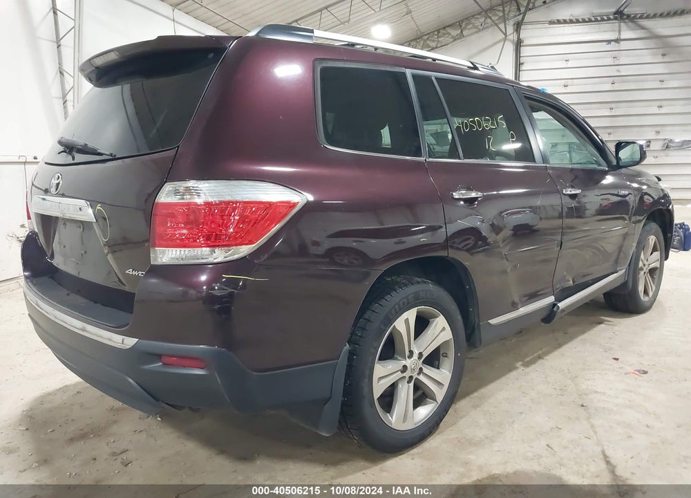 2012 TOYOTA HIGHLANDER LIMITED V6 VIN: 5TDDK3EH8CS152119