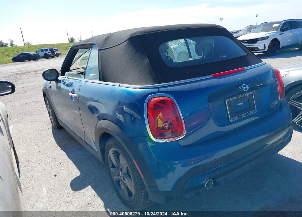 2023 MINI CONVERTIBLE VIN: WMW23DL08P3R13565
