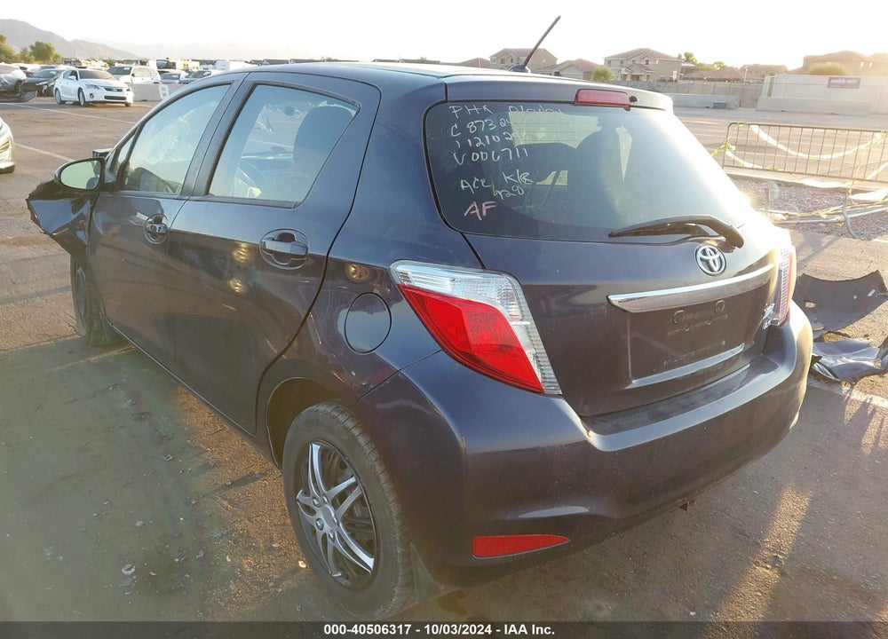 2014 TOYOTA YARIS LE VIN: VNKKTUD30EA006711