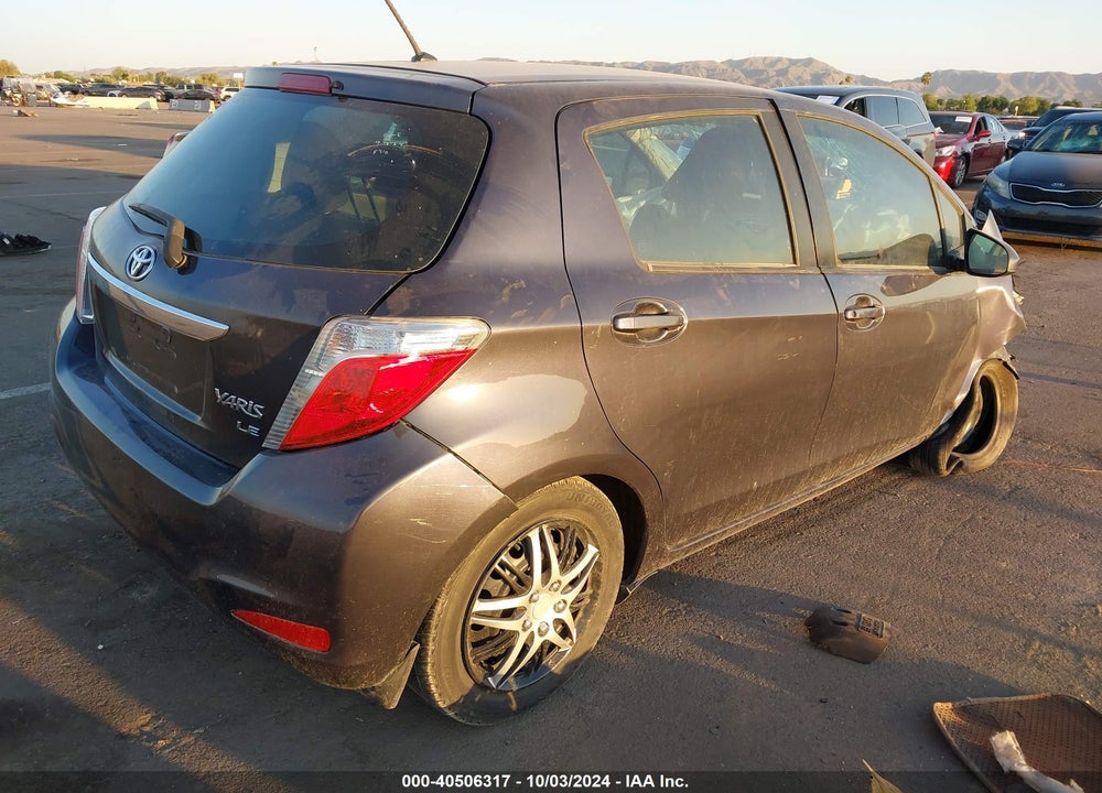 2014 TOYOTA YARIS LE VIN: VNKKTUD30EA006711