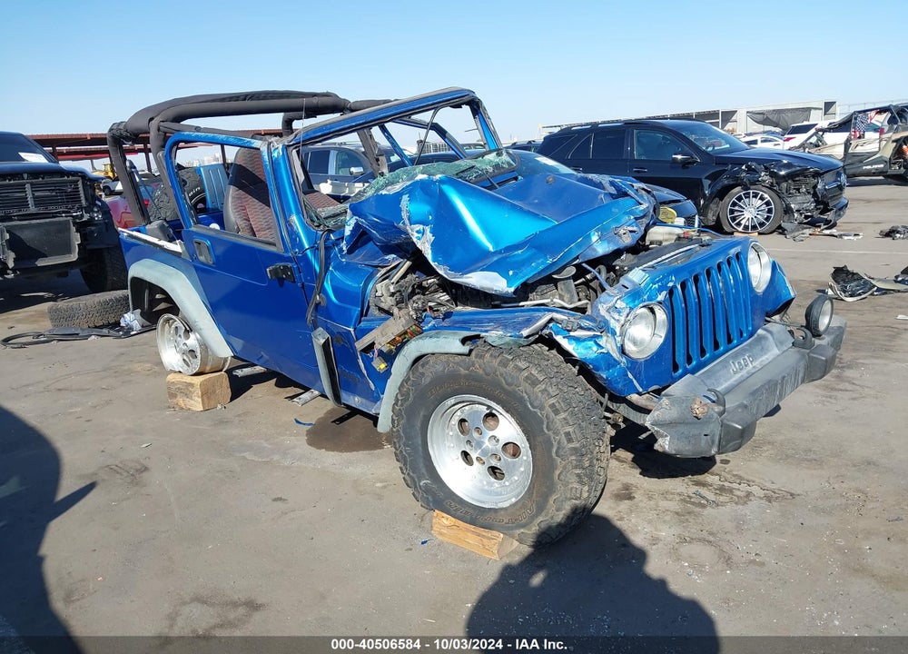 1999 JEEP WRANGLER SPORT VIN: 1J4FY19S2XP433182