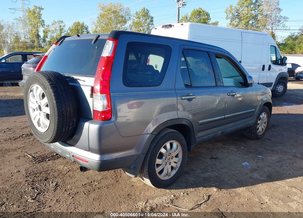 2006 HONDA CR-V SE VIN: SHSRD78986U444396