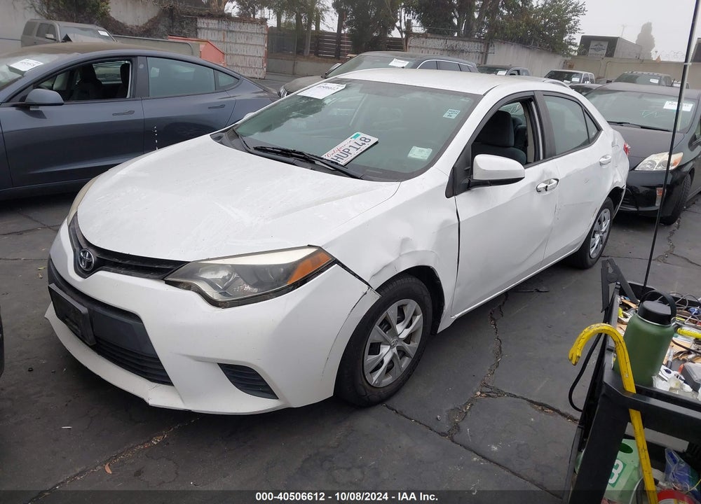 2016 TOYOTA COROLLA L VIN: 2T1BURHE5GC603110