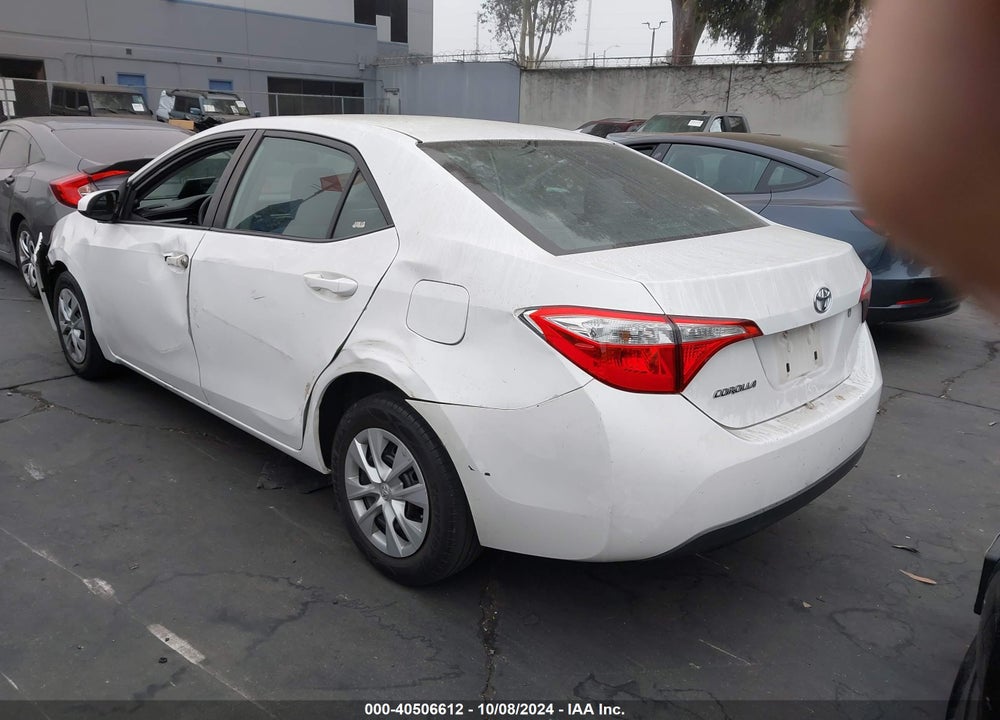 2016 TOYOTA COROLLA L VIN: 2T1BURHE5GC603110