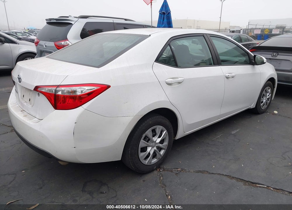 2016 TOYOTA COROLLA L VIN: 2T1BURHE5GC603110
