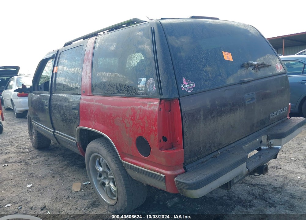 1996 CHEVROLET TAHOE K1500 VIN: 1GNEK13R8TJ366097