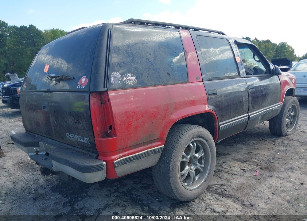 1996 CHEVROLET TAHOE K1500 VIN: 1GNEK13R8TJ366097