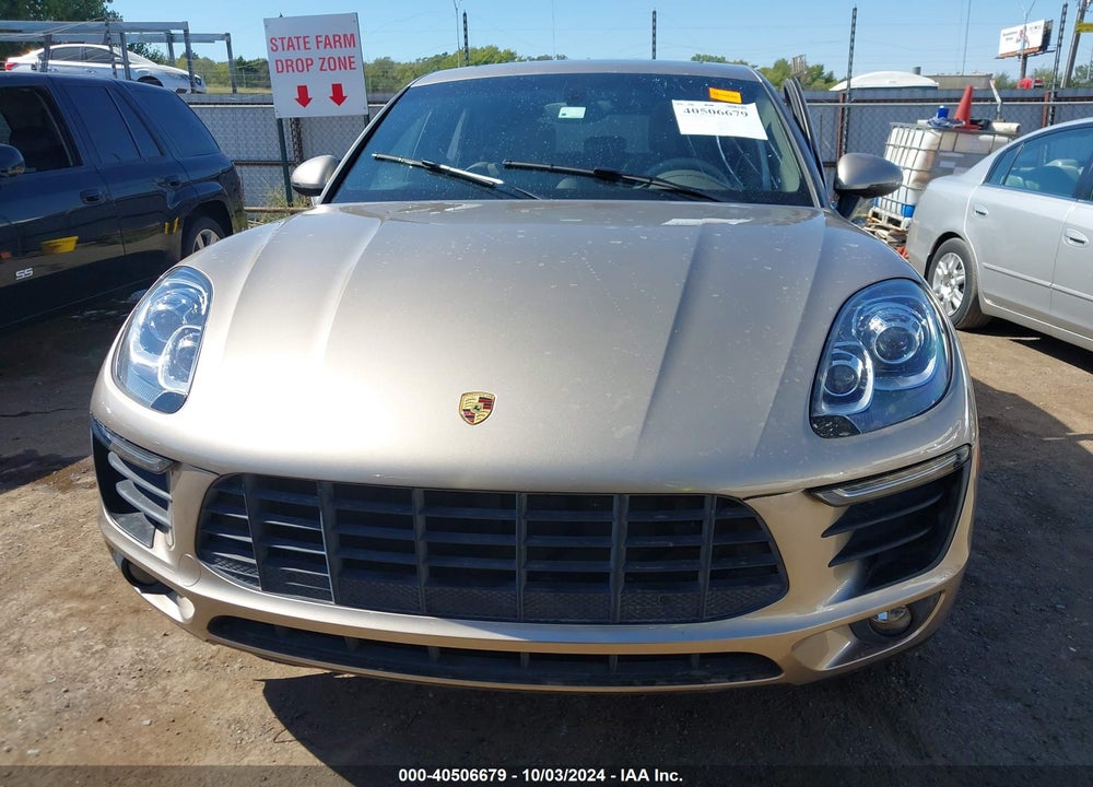 2015 PORSCHE MACAN S VIN: WP1AB2A55FLB67383