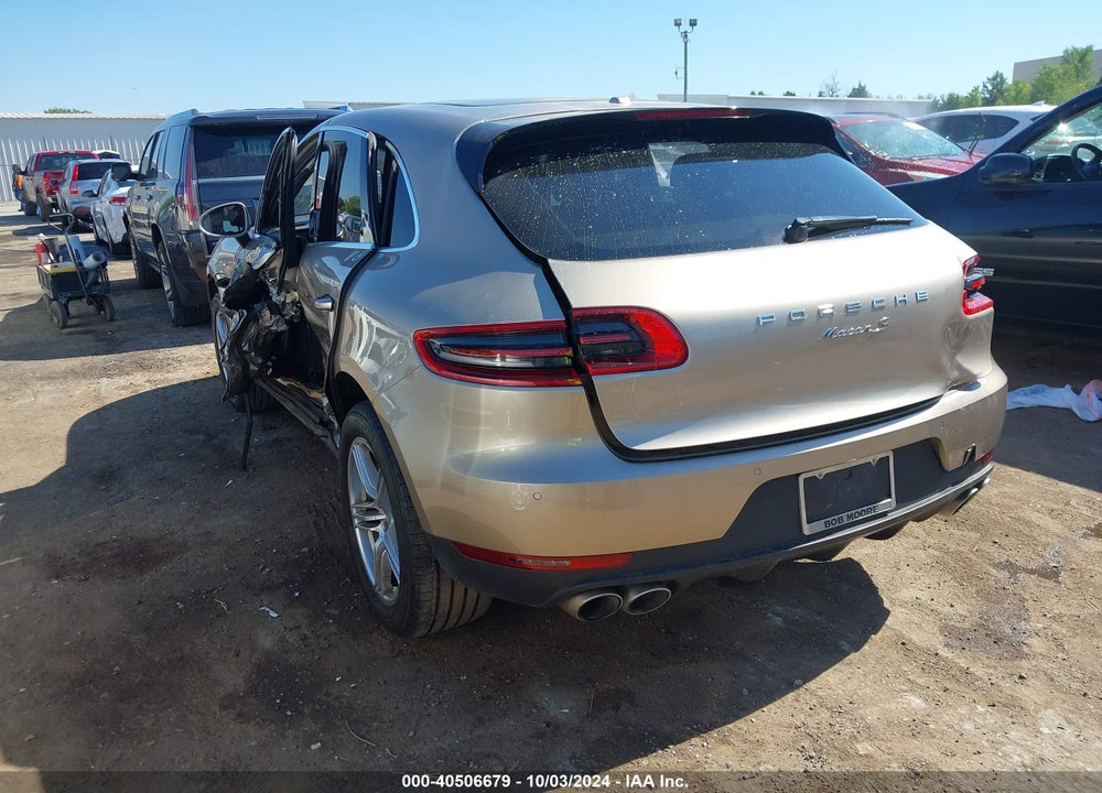 2015 PORSCHE MACAN S VIN: WP1AB2A55FLB67383
