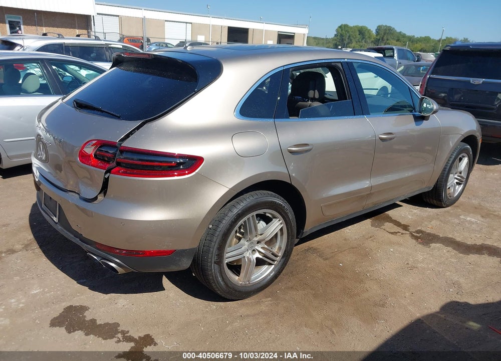 2015 PORSCHE MACAN S VIN: WP1AB2A55FLB67383