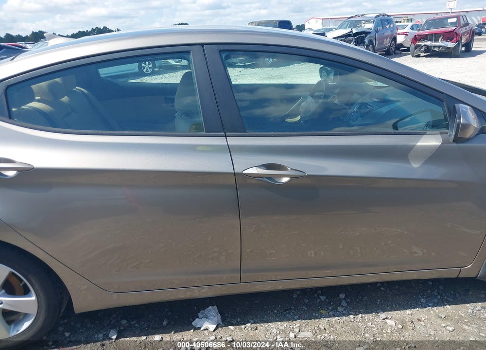 2013 HYUNDAI ELANTRA GLS VIN: 5NPDH4AE8DH316895