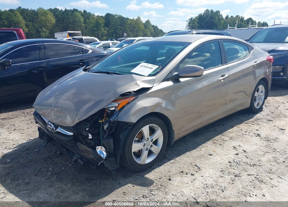 2013 HYUNDAI ELANTRA GLS VIN: 5NPDH4AE8DH316895