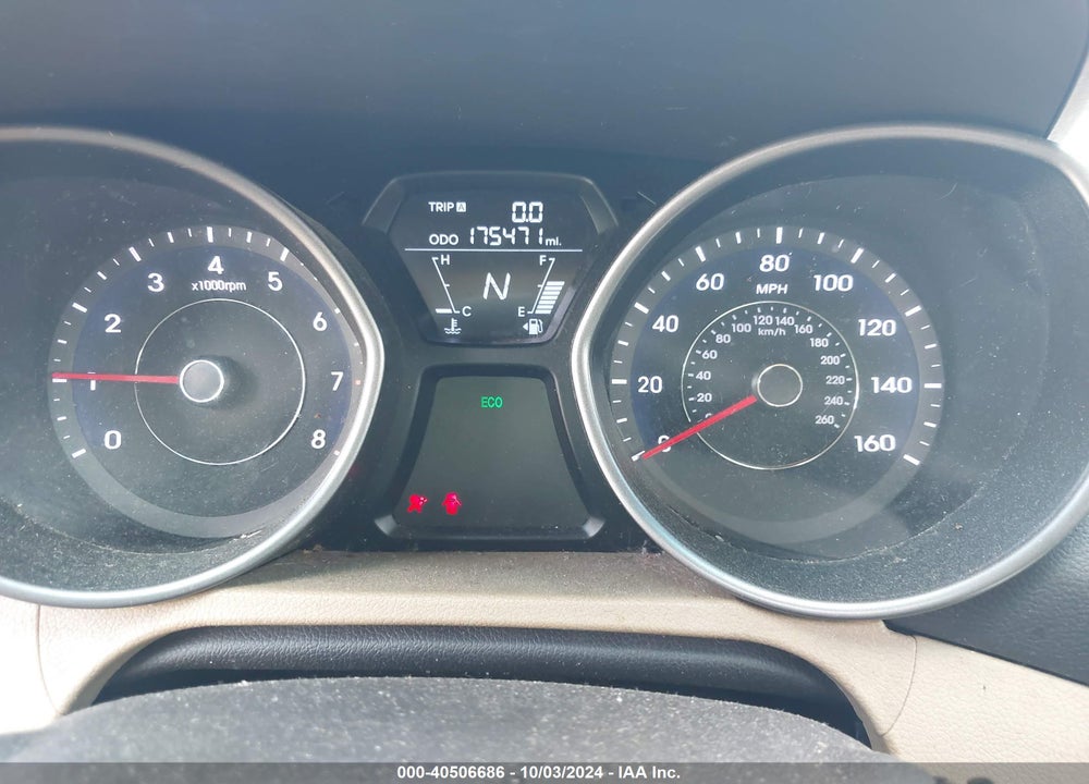 2013 HYUNDAI ELANTRA GLS VIN: 5NPDH4AE8DH316895