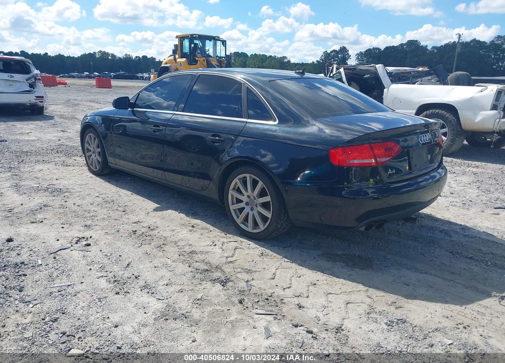 2011 AUDI A4 2.0T PREMIUM VIN: WAUFFAFL8BN049918