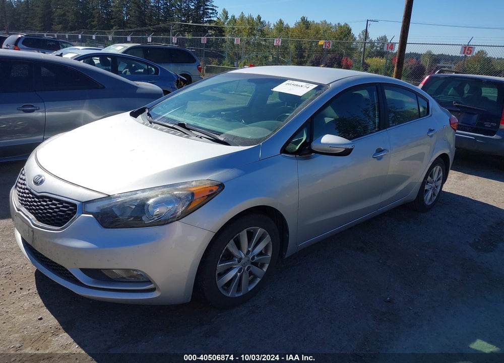 2015 KIA FORTE EX VIN: KNAFX4A88F5272936