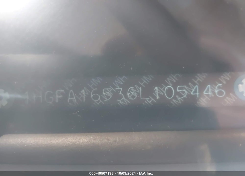 2006 HONDA CIVIC LX VIN: 1HGFA16536L105446