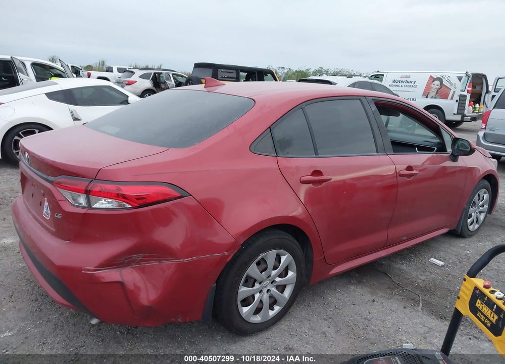 2021 TOYOTA COROLLA LE VIN: JTDEPMAE1MJ163016