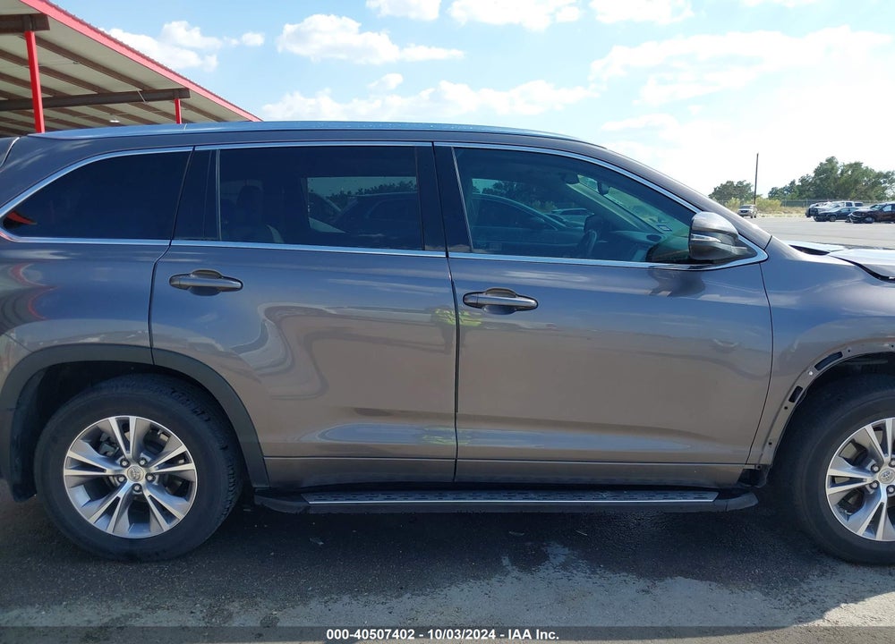 2015 TOYOTA HIGHLANDER XLE V6 VIN: 5TDKKRFH4FS100824