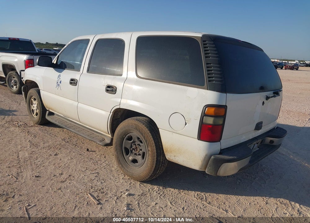 2005 CHEVROLET TAHOE POLICE VIN: 1GNEC13Z15R203955
