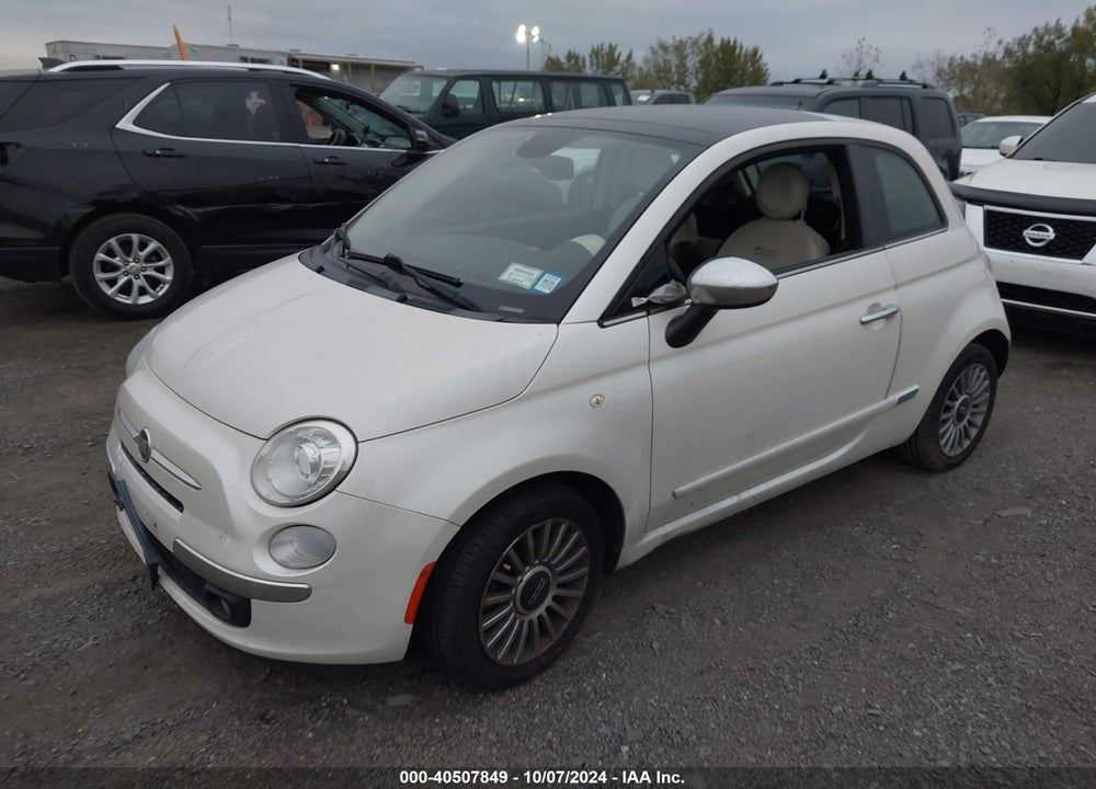 2013 FIAT 500 LOUNGE VIN: 3C3CFFCR9DT753645