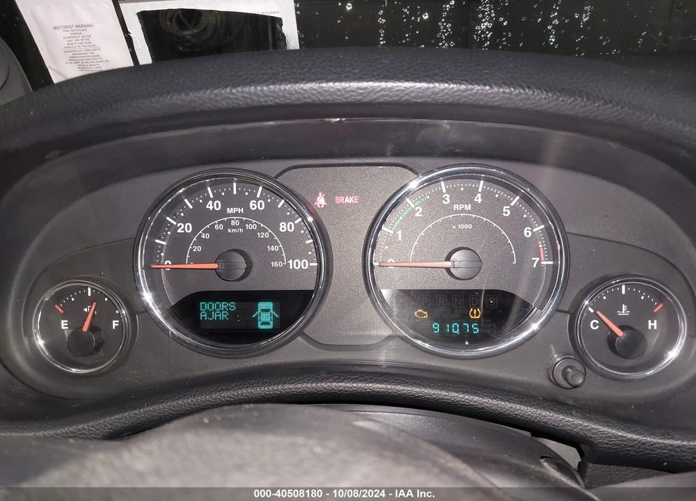 2013 JEEP WRANGLER UNLIMITED SPORT VIN: 1C4BJWDG9DL526552