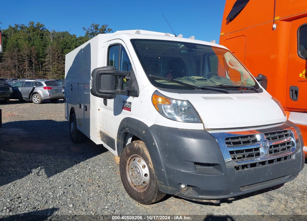 2018 RAM PROMASTER 3500 CUTAWAY LOW ROOF VIN: 3C7WRVKG0JE140309