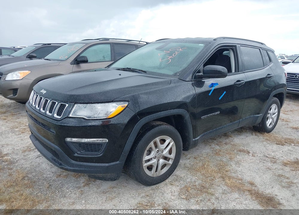 2018 JEEP COMPASS SPORT FWD VIN: 3C4NJCAB1JT124674