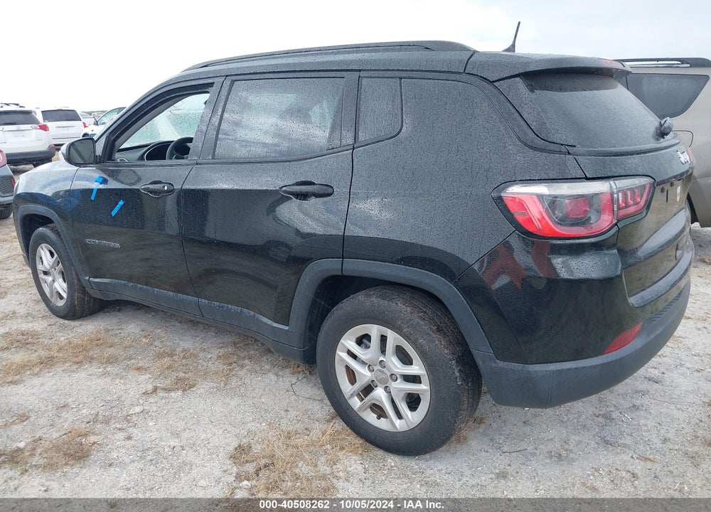 2018 JEEP COMPASS SPORT FWD VIN: 3C4NJCAB1JT124674