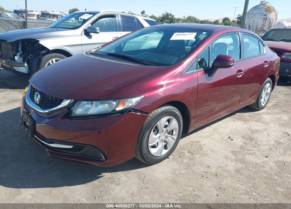 2013 HONDA CIVIC LX VIN: 19XFB2F53DE237792