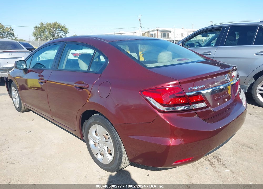 2013 HONDA CIVIC LX VIN: 19XFB2F53DE237792