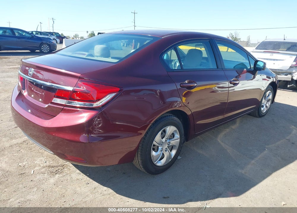 2013 HONDA CIVIC LX VIN: 19XFB2F53DE237792