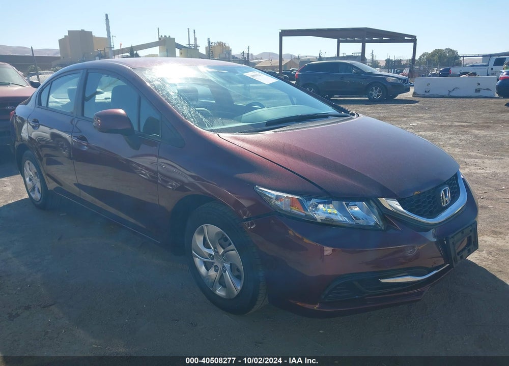 2013 HONDA CIVIC LX VIN: 19XFB2F53DE237792