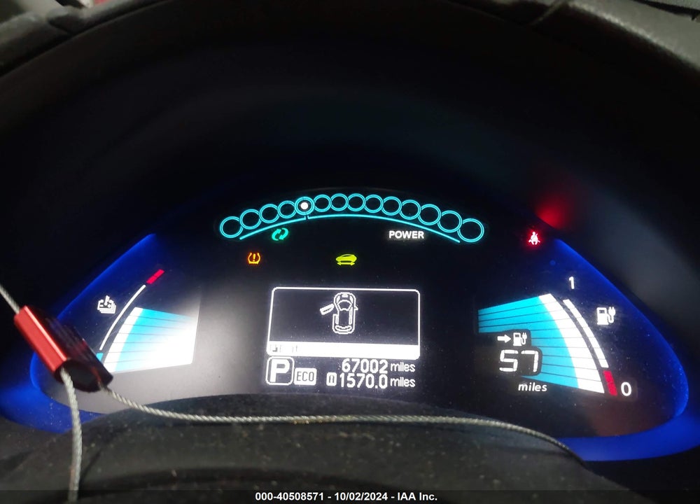 2016 NISSAN LEAF S VIN: 1N4AZ0CP7GC308316