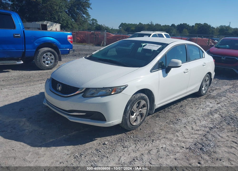 2013 HONDA CIVIC LX VIN: 19XFB2F52DE042492