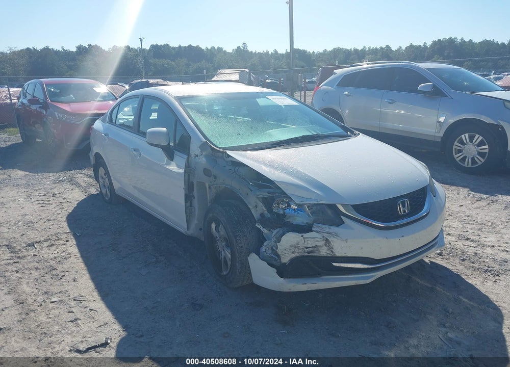 2013 HONDA CIVIC LX VIN: 19XFB2F52DE042492