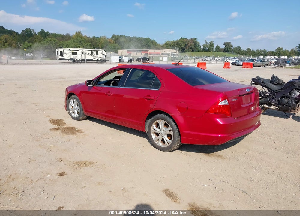 2012 FORD FUSION SE VIN: 3FAHP0HAXCR190637