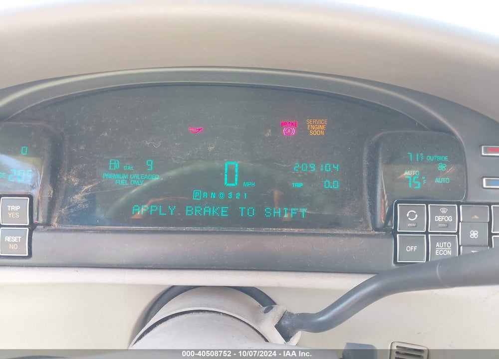 1998 CADILLAC DEVILLE STANDARD VIN: 1G6KD54Y3WU787363
