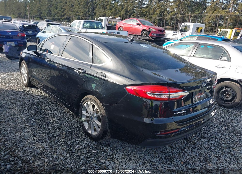 2019 FORD FUSION HYBRID SEL VIN: 3FA6P0MU2KR221174