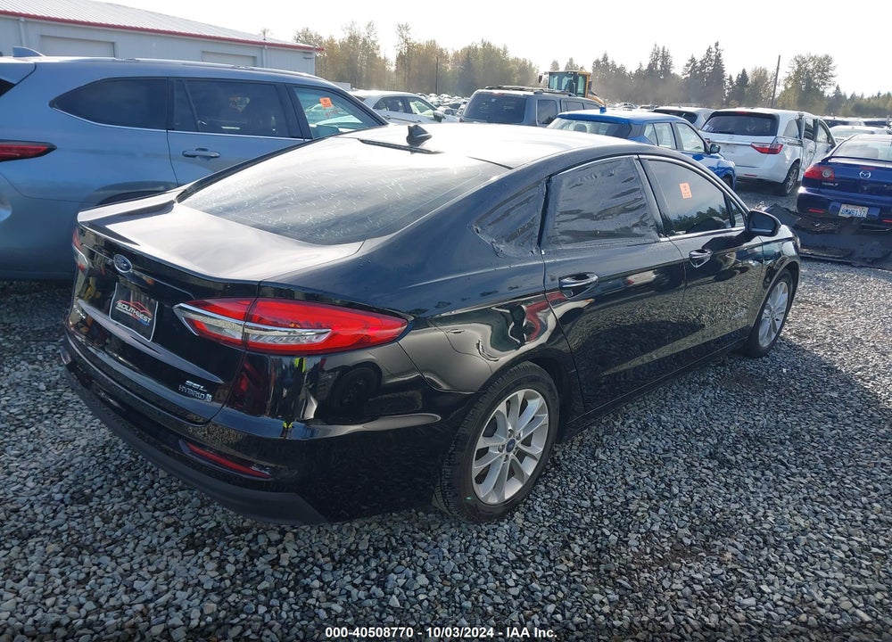 2019 FORD FUSION HYBRID SEL VIN: 3FA6P0MU2KR221174