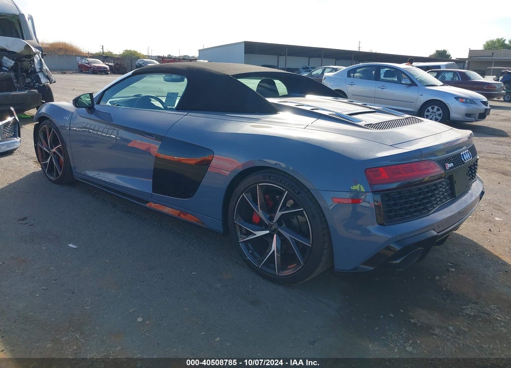 2023 AUDI R8 SPYDER V10 PERFORMANCE RWD S TRONIC VIN: WUACECFX4P7902448