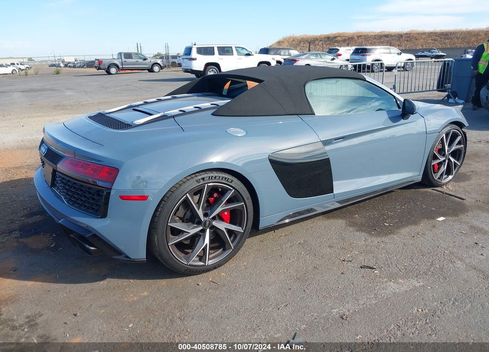 2023 AUDI R8 SPYDER V10 PERFORMANCE RWD S TRONIC VIN: WUACECFX4P7902448